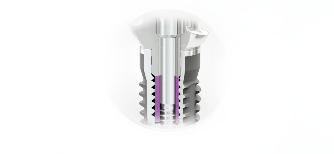 CAMLOG Tube-in-Tube Implant abutment connection